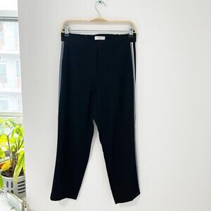 Aritzia Babaton Black & Blue Stripe Pants Size 6